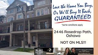 2446 Rosedrop Path, Oshawa, ON, Townhouse For Sale. TwoMoveYou Guaranteed Real Estate. (905)626-3294