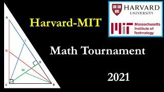 Triangle Problem in Harvard MIT Math Tournament (HMMT) 2021