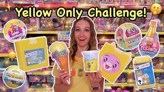 Shop with me for *YELLOW ONLY* Mystery Toys Challenge!!🫢 (SO TOUGH!!) | Rhia Official