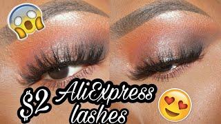 $2 Mink eyelashes? ALIEXPRESS LASHES│Tamekans