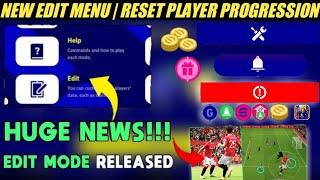 Upcoming New Edit Mode In eFootball 2023 Mobile | Reset Your Player Progression