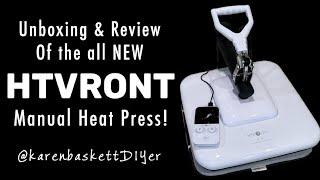 NEW HTVRONT MANUAL HEAT PRESS | Unboxing, Demo and Review