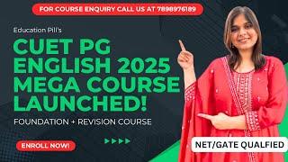 MEGA PACK COURSE LAUNCHED | CUET PG ENGLISH 2025