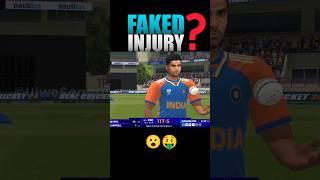 ️INJURED Washington Sundar gets WICKET in Real Cricket 24 | Ind vs Zim T20 in rc24 #shorts #rc24