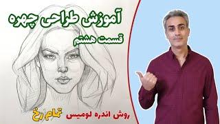 آموزش طراحی چهره, طراحی سر به روش لومیس, مبتدی تا پیشرفته