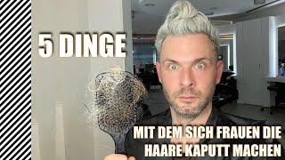 5 Dinge die Frauen tun, aber nicht wissen das es ihre Haare kaputt macht!