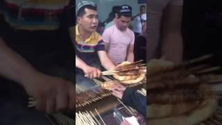 Kebaabs and Naan Bread  in Yiwu, China. 200km West of Shanghai,China