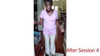 Kay, a client immobilized by a botched hip replacement surgery