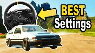 The BEST WHEEL SETTINGS For Simulation Driving | Forza Horizon 4&5