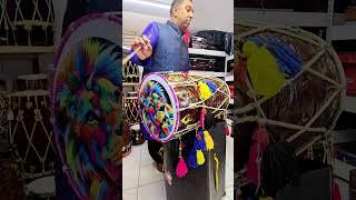 Engraved Sheesham Dhol Demos at the Sangeet Store with Hemant Patel 