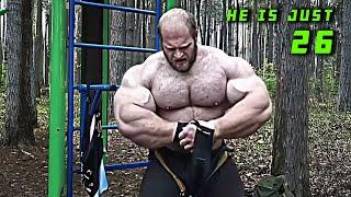 THE YOUNGEST MAD RUSSIAN POWERHOUSE WITH MONSTER PHYSIQUE - THE FREAK OF RUSSIA Andrey Smaev