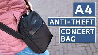 The PERFECT A4 Concert Bag | Pacsafe X Anti-Theft Vertical Crossbody