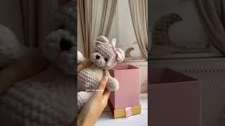 Вязаный мишка. Амигуруми. Вязаные игрушки