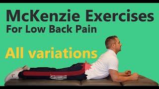 BEST McKenzie Low Back Exercises for Herniated Disc, Bulge & Sciatica - for Lower Back & Leg Pain!