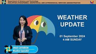 Public Weather Forecast issued at 4AM | September 1, 2024 - Sunday