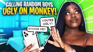 TELLING RANDOM BOYS THEY UGLY PRANK  PART 2 (MUST WATCH) | MONKEY APP PRANK | *GOT ROASTED*