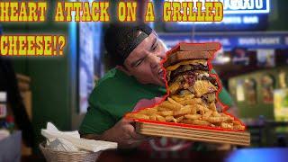 6 LB TRIPLE BYPASS BURGER CHALLENGE AT SIDELINES!!! |Bend, OR|