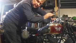 Matchless 990 cc Model X from 1938 - Will it start after several years laid up?