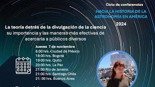 Charla de Carol Rojas, Encargada de comunicaciones y extensión, observatorio las Campanas - Chile