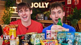 Trying the Craziest New Korean Snacks!!