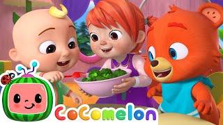 بله بله سبزیجات (نسخه بچه حیوانات) | CoComelon Nursery Rhymes & Kids Songs