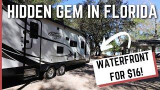 BEACHFRONT RVING FOR $16!? | Fred Gannon State Park