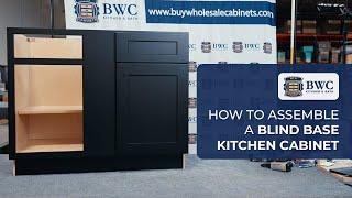 Buy Wholesale Cabinets How To Assemble a Blind Base Kitchen Cabinet