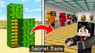 I Built a SUPERHERO Secret Base in Minecraft!