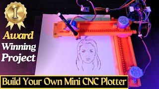 How to Make a Simple Mini CNC plotter || Step by step explanation in Hindi