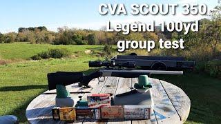 CVA SCOUT 350 Legend 100yd group test