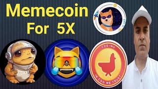 Meme Coin For 5X  COQ,  TURBO, MOG, MEME || Crazy Crypto Mintoo