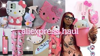 HELLO KITTY ALIEXPRESS HAUL 🫶 | school supplies + everyday essentials, etc *VERY affordable* 