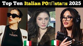 Top Ten actresses and Prnstar from Italy | Top Ten famous Italian actresses in 2025