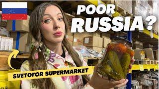 LOW INCOME Supermarket in Russia is shocking!  $0,40 FOOD!