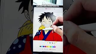 A Few Strokes In… and Luffy’s Smile Already Healed Me.#Luffy#ColoringApp #RelaxingApp #ArtTherapy