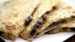 SPICY BLACK BEAN QUESADILLAS!