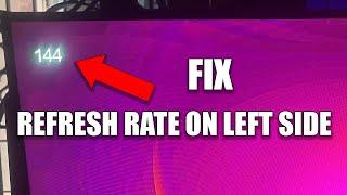 How To Fix Refresh Rate Showing Top Left Corner in Monitor