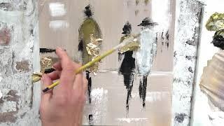 Simple Acrylic Painting Tutorial / Abstract Figures for Beginners/Abstract Art/MariArtHome