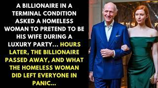 A BILLIONAIRE IN A TERMINAL CONDITION ASKED A HOMELESS WOMAN TO PRETEND TO BE HIS WIFE DURING...