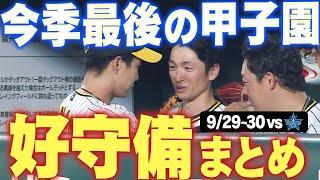 【最後の甲子園2連戦】今シーズン最後の甲子園での連戦！DeNA戦での好守備をまとめました！！阪神タイガース密着！応援番組「虎バン」ABCテレビ公式チャンネル