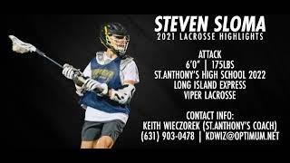 Steven Sloma 2021 Lacrosse Highlights (Class of 2022)