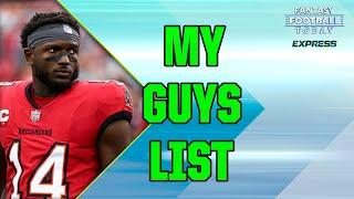 My Guys List! Jamey Eisenberg's Top Fantasy Football Targets to Draft in 2024! (FFT Express)