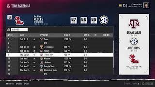 EA College Football 25 Dynasty Ole Miss Episode 7