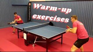 WARM-UP EXERCISES | Table tennis & Ping pong exercises | How to warm up | Ft. Raif Rustemovski