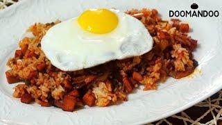 치즈 스팸 김치볶음밥Kimchi  Fried  Rice キムチチャーハン : 두만두 doomandoo