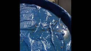 PoolTree System: The industry's only self-cleaning winter cover system for aboveground pools.