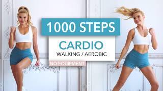 1000 STEPS CARDIO - ON THE BEAT - walk the calories away I fast, fun + sweaty