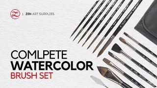 BEST Watercolor Brush Set | Turner Collection Brush Set by ZenART Supplies