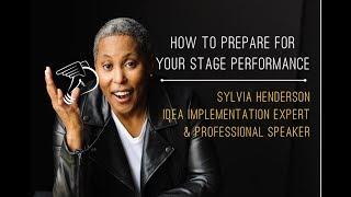 How Should a Professional Speaker Prepare Herself / Himself Pre-Performance?