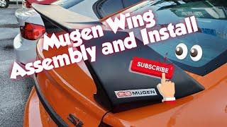 How to: Assemble and Install Mugen Wing on a 9th Gen Honda Civic Si